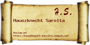 Hauszknecht Sarolta névjegykártya